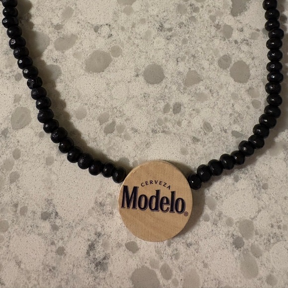 NEW 🍻Modelo Navy Blue Caps /Accessories Set for 2: caps beads koozies sunglasses - Picture 3 of 12